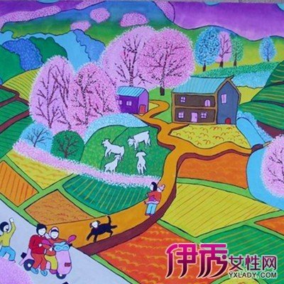 儿童祖国美丽山河 绘画