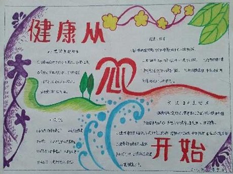 关于心理健康的手抄报图画(2)_可可