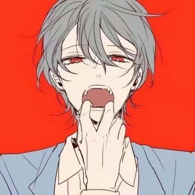 红色背景动漫 男生头像 高清超酷的红色头像男