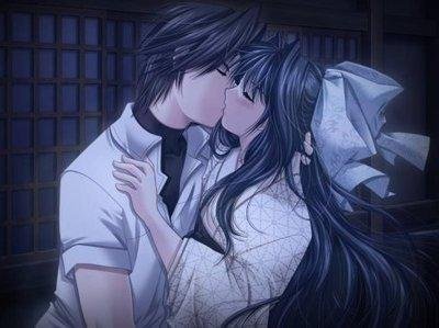 qq头像动漫男女亲吻_360图片