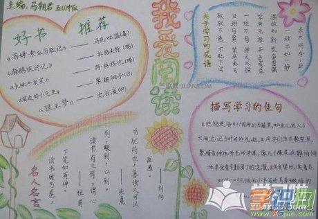 跟读书有关的手抄报内容资料