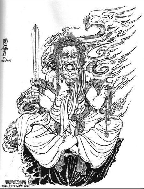 不动尊菩萨纹身_360图片