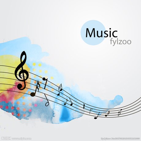 梦幻光斑与音符背景高清图片 - 素材中国16素材网 音乐背景,音乐元素
