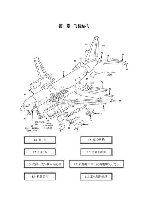 飞机的构造图_360图片