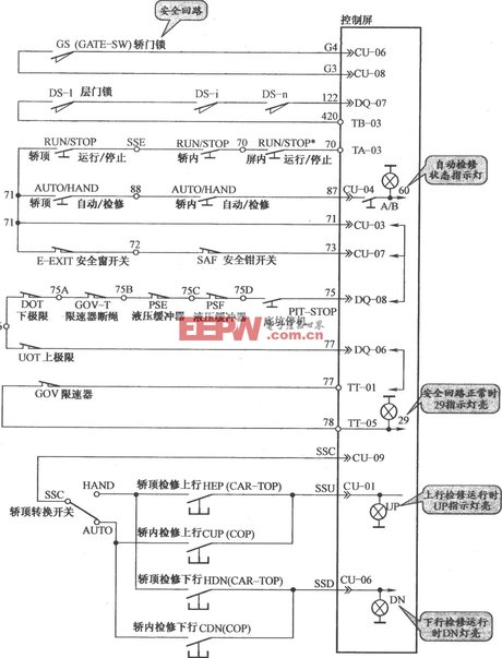 铃木电梯安全回路电路(a)_电路图_电子产品世界