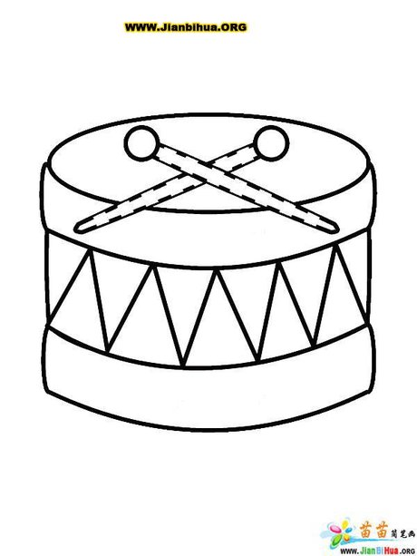 音乐乐器简笔画大全59张(第6张)