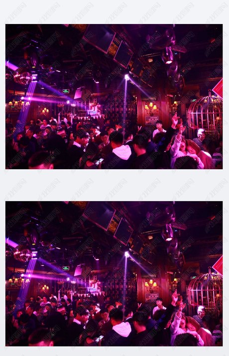 很嗨的酒吧夜场聚会与dj