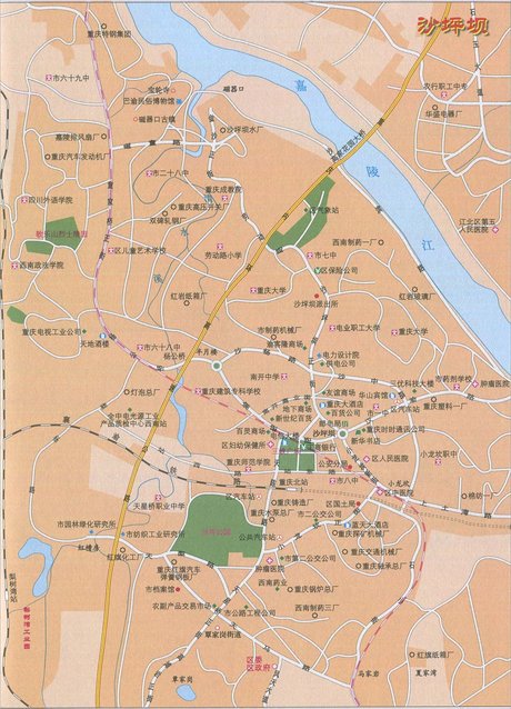 重庆沙坪坝区地图_360图片