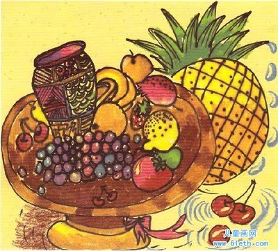 水果主题 儿童美术绘画图片_ 儿童画网