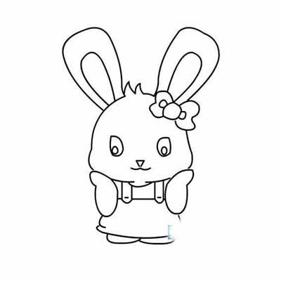 儿童画 兔子图片_正在思考的 小兔子简笔画画法