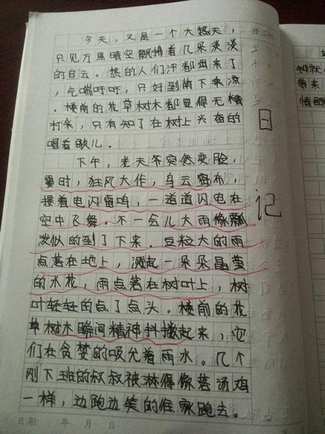 周记300字大全初中_360图片