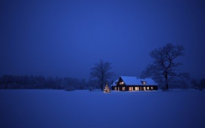 冬季的 雪唯美意境壁纸