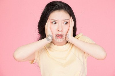 美女 惊讶表情