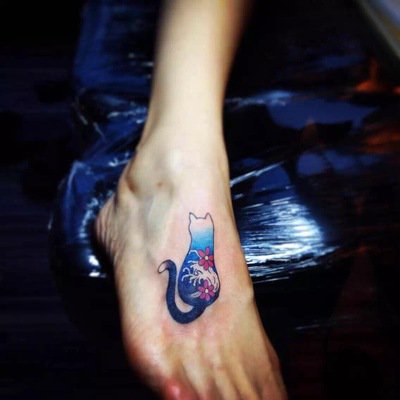 男士脚部纹身 360图片