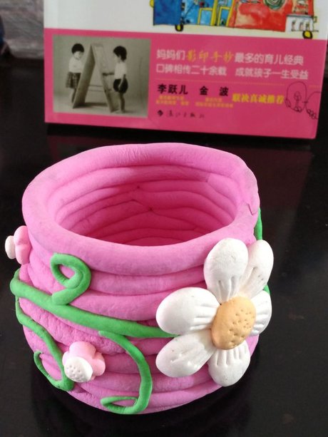 超轻粘土花瓶 360图片