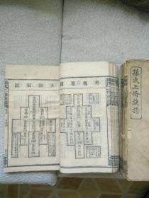 孙氏迀湘支脉三修通谱,民国中叶精刊,共四厚册