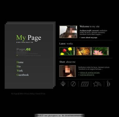 个人网站设计模板