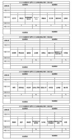 16人双败淘汰制表格