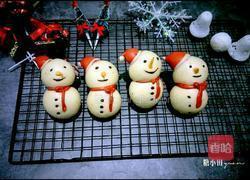 雪人馒头制作方法
