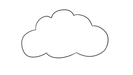 云彩简笔画画法美丽的云朵简笔画 美丽的云朵简笔画画法云朵简笔画