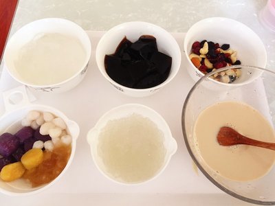 芋圆奶茶的制作方法