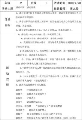 班会教案的格式怎么写