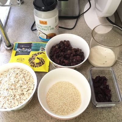 坚果燕麦片棒制作方法