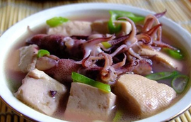 乌贼豆腐汤的做法大全家常