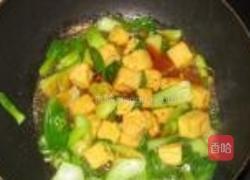 油菜炒豆腐的家常做法