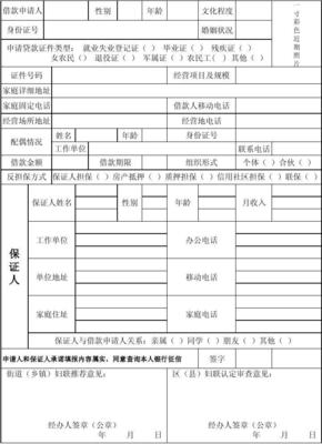 小额贷款申请