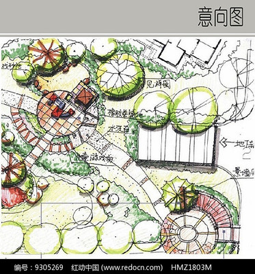 景观设计平面图手绘