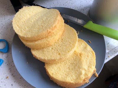 蛋糕陪的制作方法