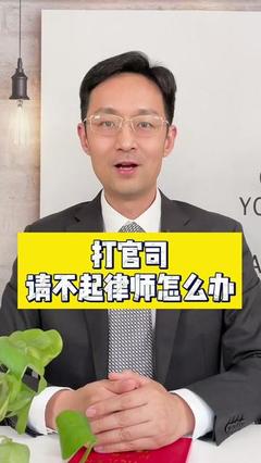没钱请不起律师怎么办