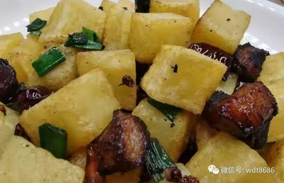 脆哨土豆丁的制作方法