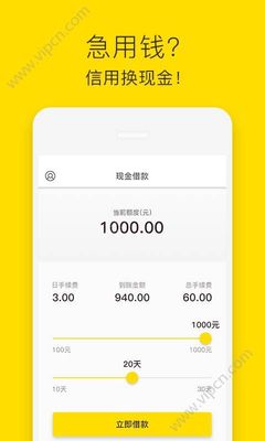 急用钱1000借款