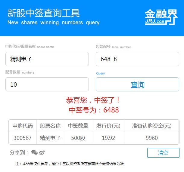 什么时候能查询中签号