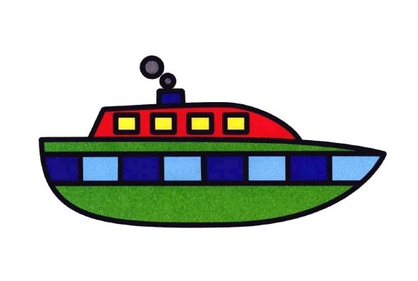 大轮船儿童绘画图集轮船简笔画 轮船的画法大轮船简笔画轮船简笔画