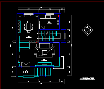 客厅平面设计图纸cad,客厅平面