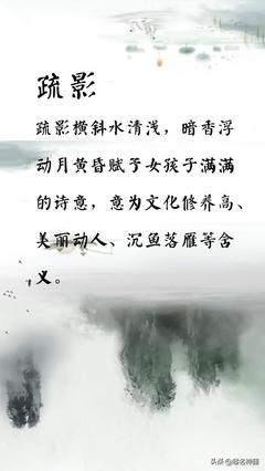 女孩有诗意涵养的名字