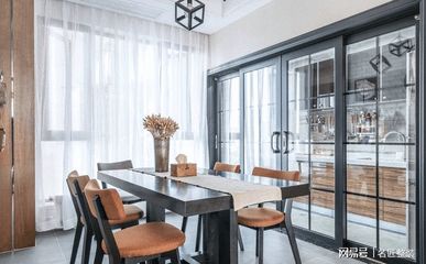 厨房与餐厅开放隔断门