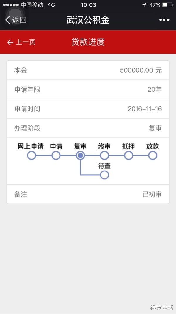贷款审批进度