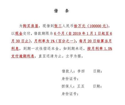 借条模式