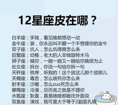 十二星座的老大
