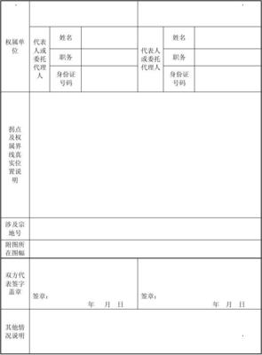 土地权属界线协议书