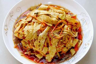 豆腐皮凉拌的做法