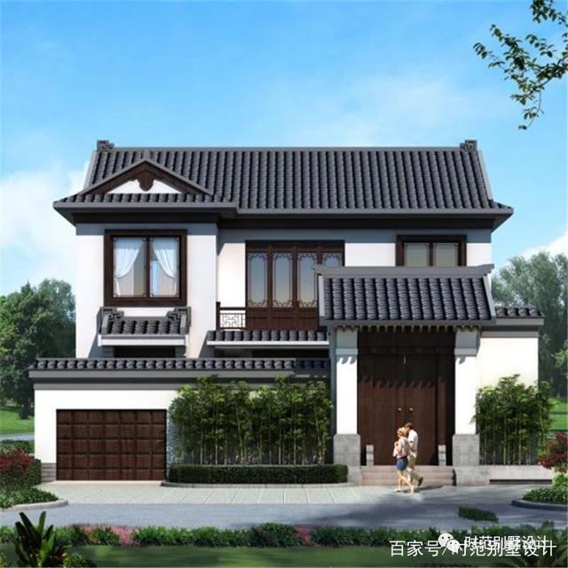 农村自建中式二层别墅