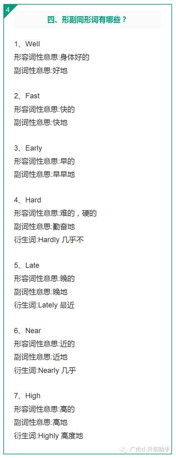 英语词性讲解及用法