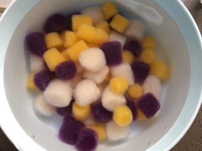 芋圆奶茶的制作方法