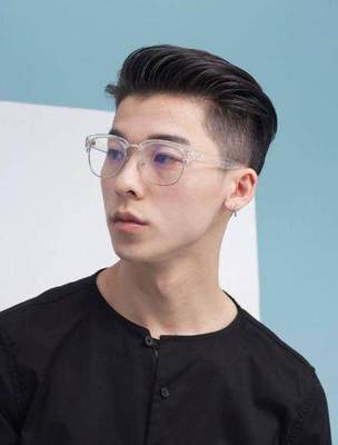 最近流行的发型男