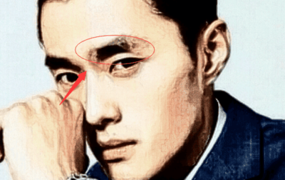 眉毛压眼的男人面相
